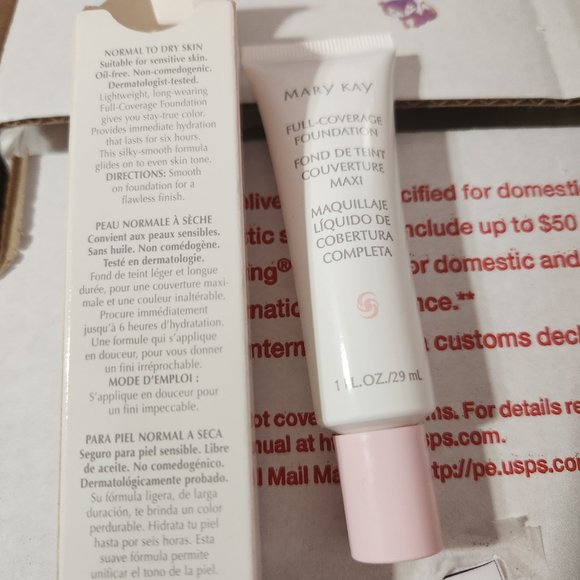 Mary Kay FULL coverage BEIGE 305 Liquid Foundation 1 OZ PINK CAP - Picture 4 of 4